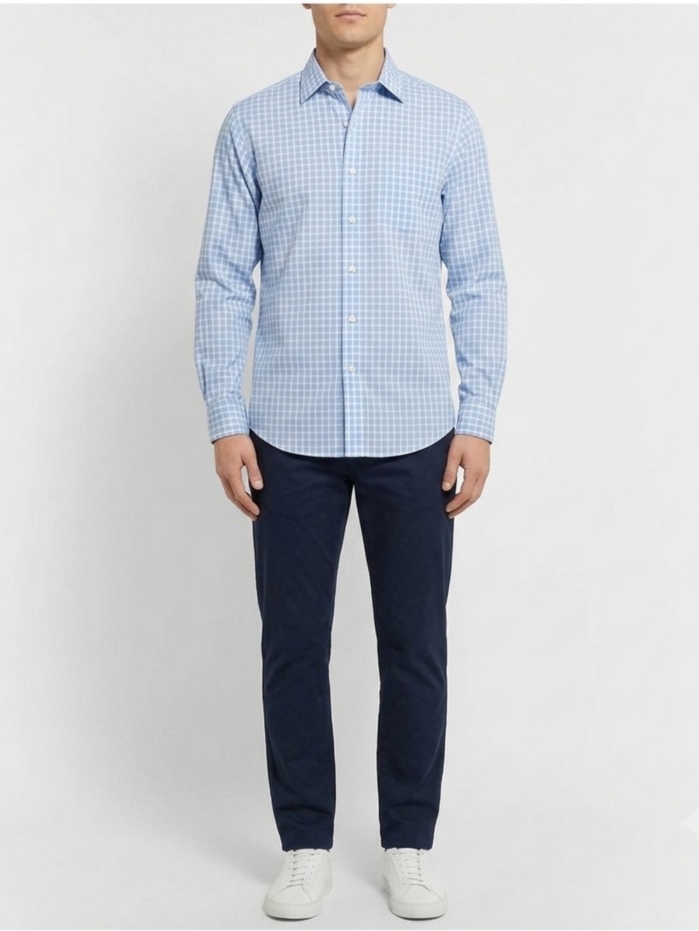 Daniel Cremieux Blue Checkered Button Up Classic Fit Shirt Small